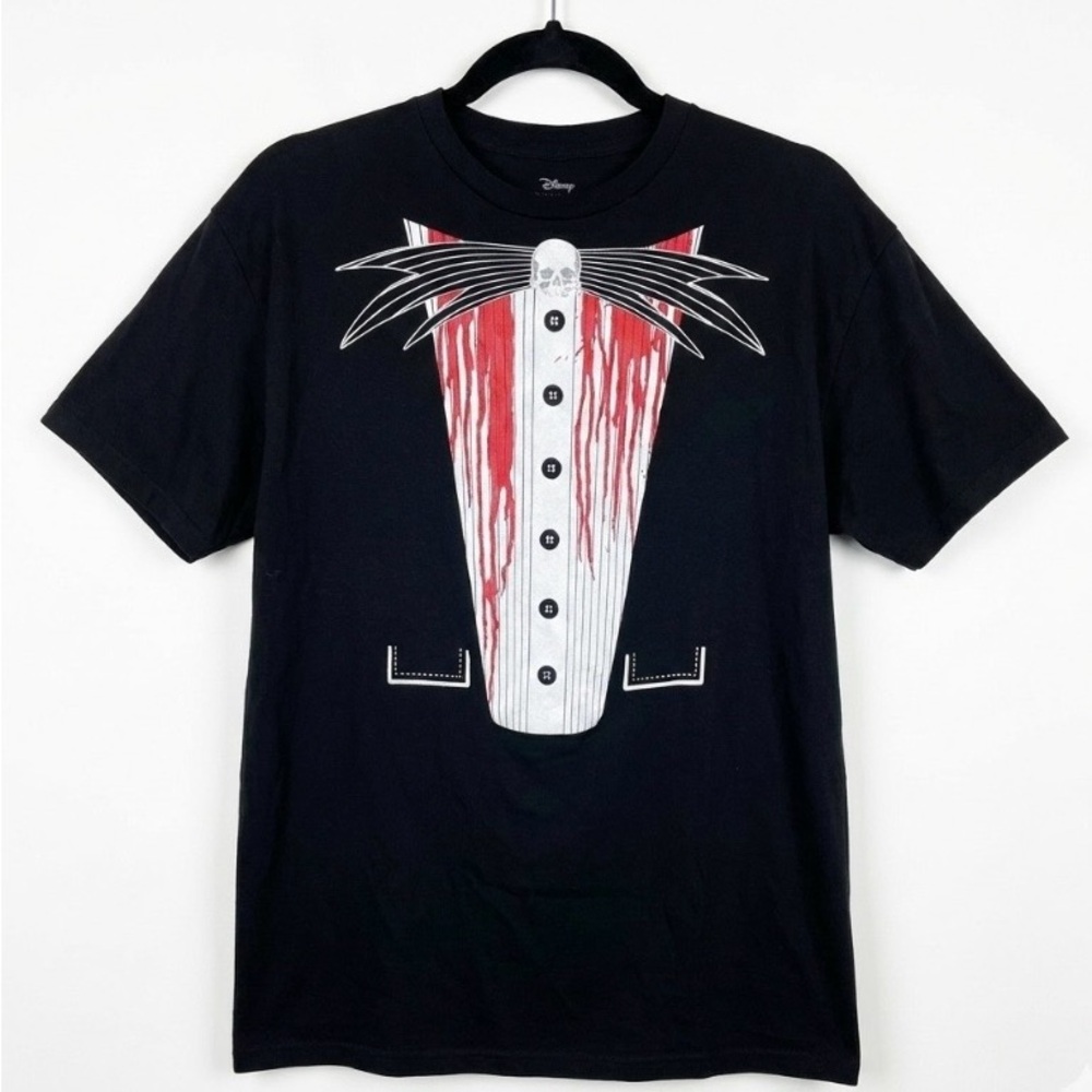 Rock Steady Vintage Bloody Skull Tuxedo T-Shirt Men's Large Black Goth Halloween